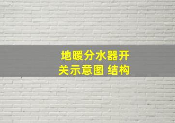 地暖分水器开关示意图 结构